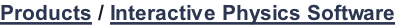 Products / Interactive Physics Software